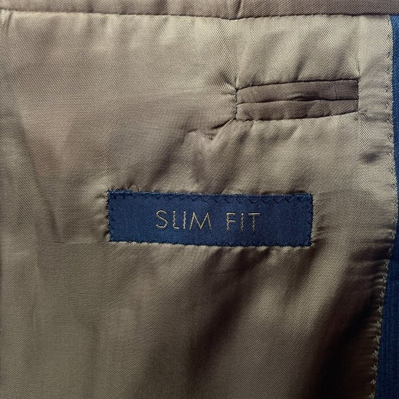 Joseph Jos.A.Bank Blazer Mens 40R Brown Grey Stripe Slim Fit Sport Coat Jacket - Picture 11 of 11